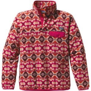 Patagonia Red and Brown Patterned Jacket